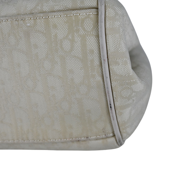 Dior Off-White Monogram Nylon Lovely Shoulder Bag - Picture 10 of 16